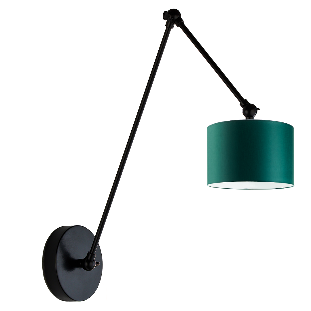 Kinkiet przegubowy lampa ścienna lampa na ścianę regulowany z abażurem walec SOUL II