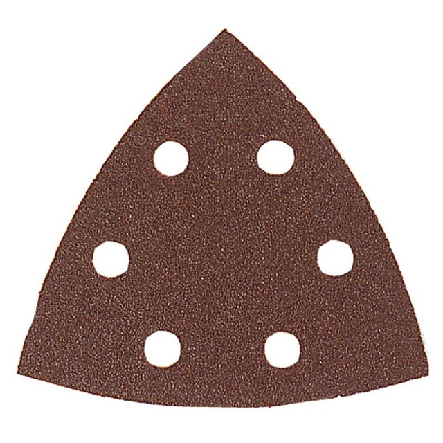 Triangle auto-agrippant multi-usages Classic Larg. 94 Long. 94 Grain 80 Perforé 6PC Boite de 15 Lot de 8