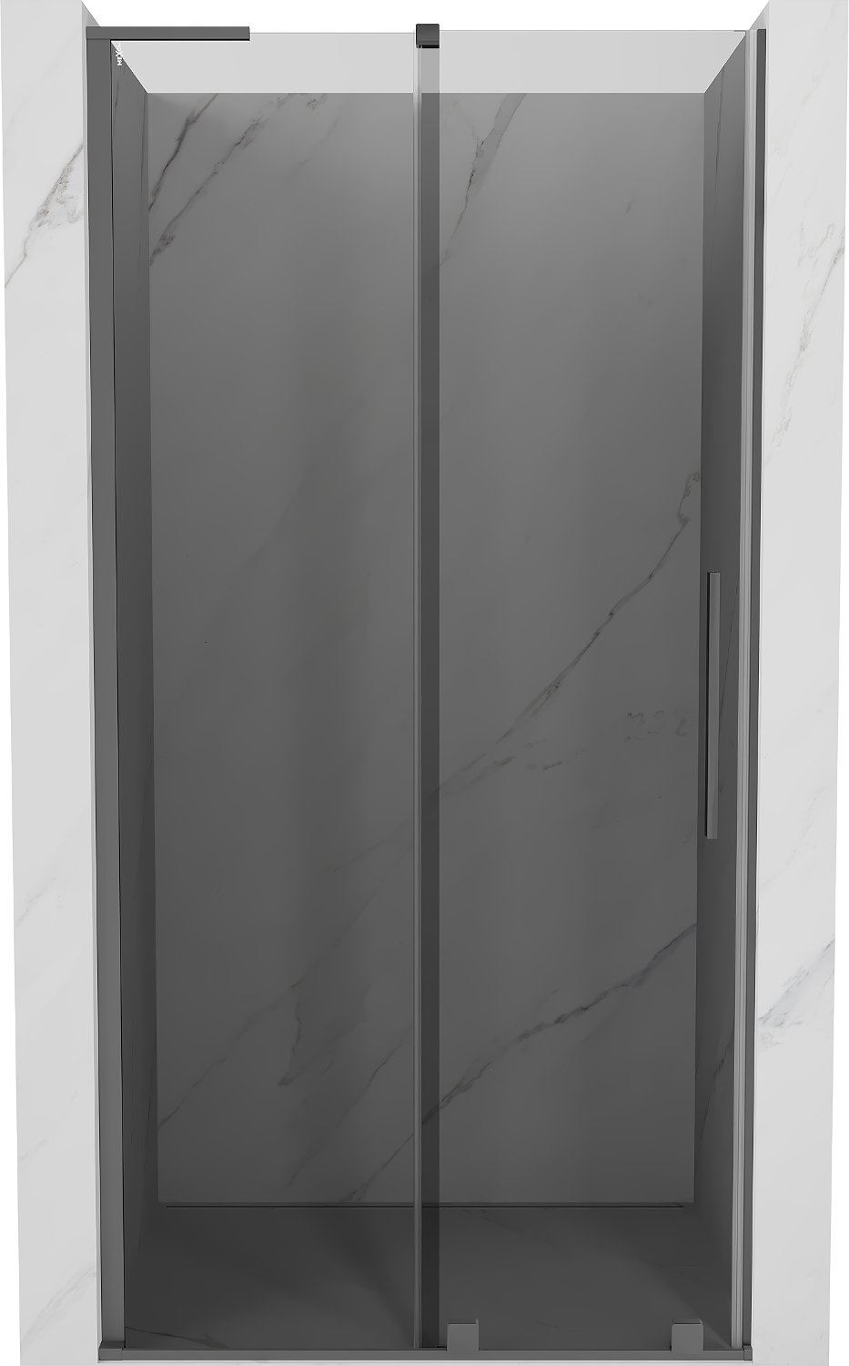 Mexen Velar L drzwi prysznicowe rozsuwane 90 cm, grafit, gun metal - 871-090-003-41-95