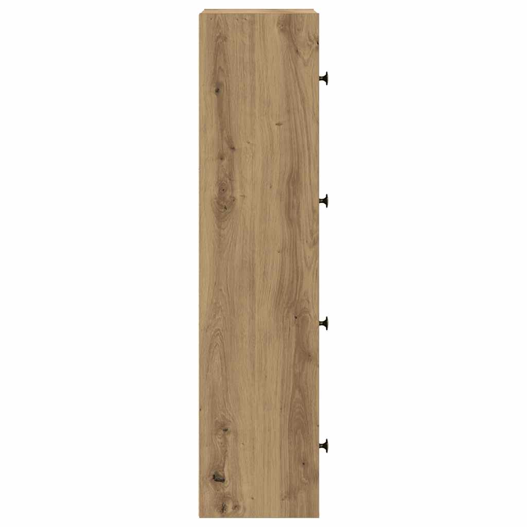 Bibliothèque pour Bureau en Bois Marron H. 102 x l. 40 x P. 24 cm - 6