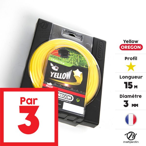 Fil Oregon Yellow 3 mm x 15 m Etoilé Blister par 3 - 2
