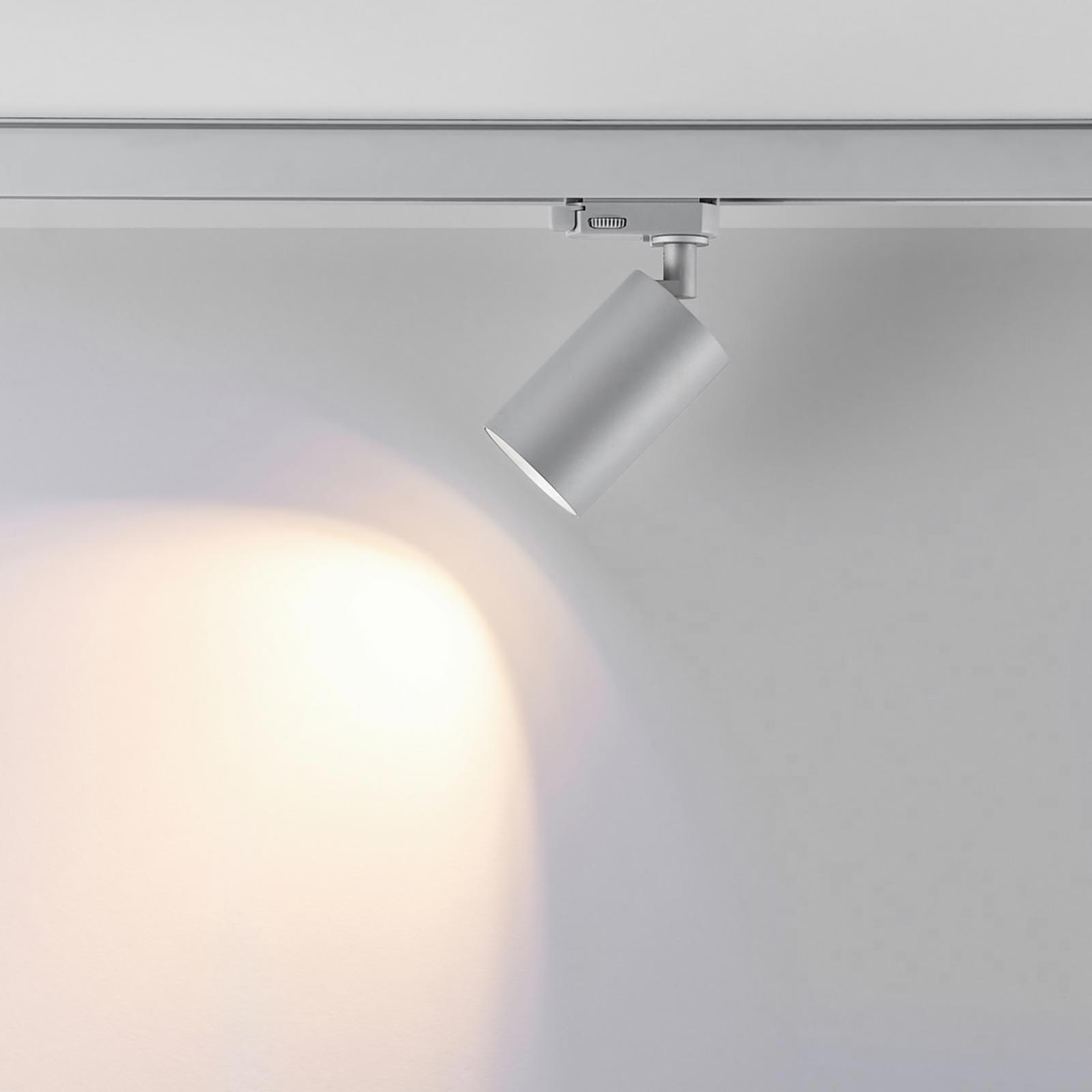 Projecteur sur rail LED triphasé projecteur de lumière réglable, connexion GU10, éclairage de vitrine de bureau COULEUR BLANC - 2