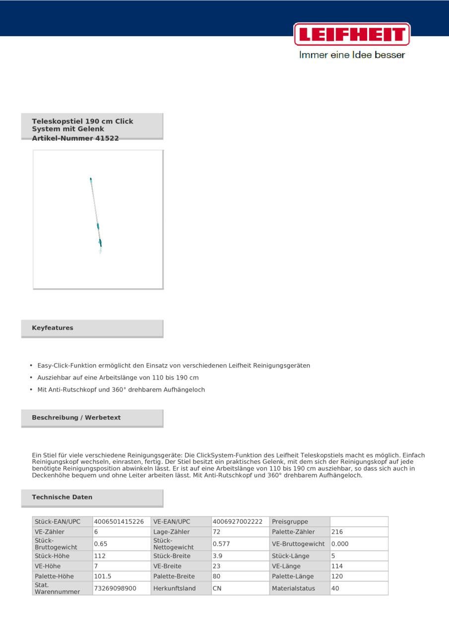 LEIFHEIT 41522L accessoire pour éponger Bleu - 6