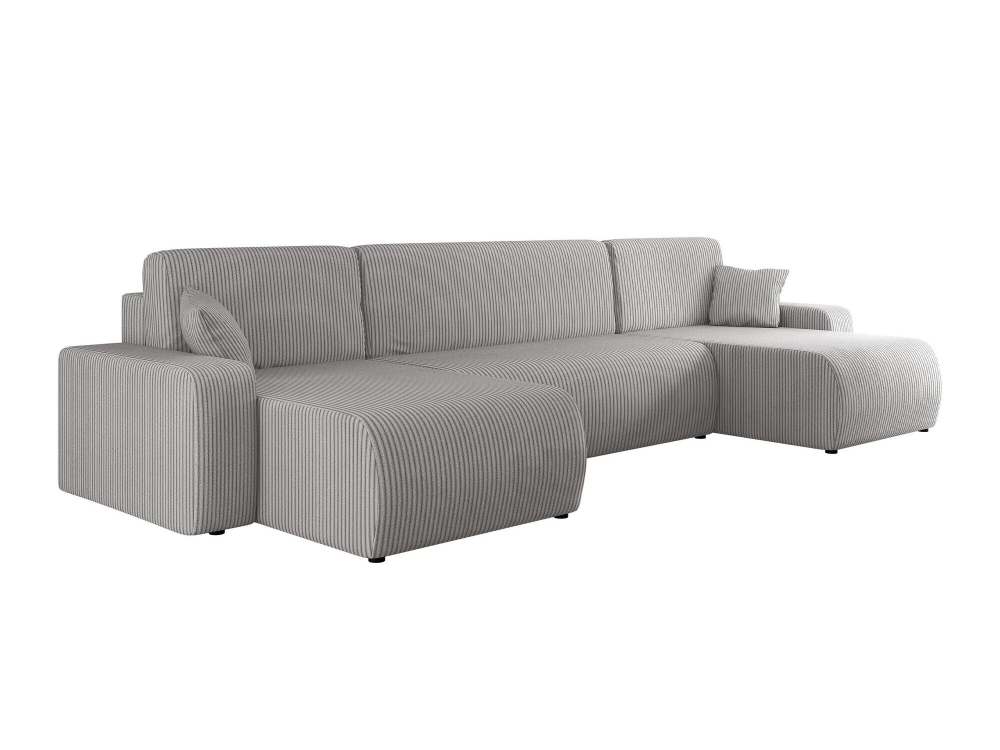 Sofá rinconero shelton 103, gris, función de descanso, caja de ropa de cama, 312x145x82cm