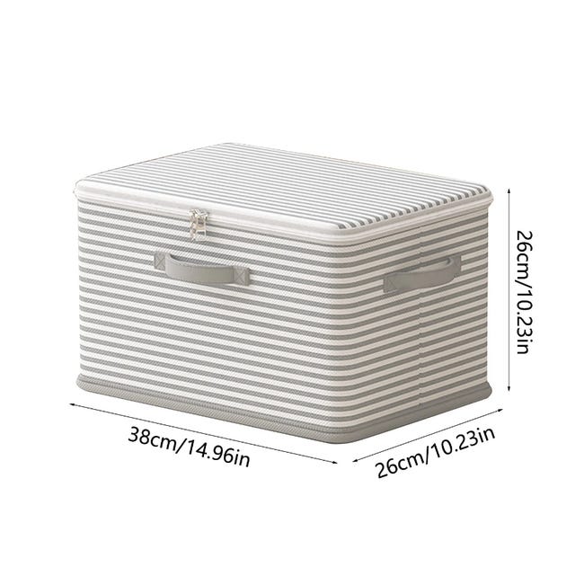 Scatola portaoggetti per vestiti e trapunte, scatola portaoggetti pieghevole, 72L, 50*40*33 cm, grigio | Leroy Merlin Scatola portaoggetti per vestiti e trapunte, scatola portaoggetti pieghevole, 72L, 50*40*33 cm, grigio | Leroy Merlin