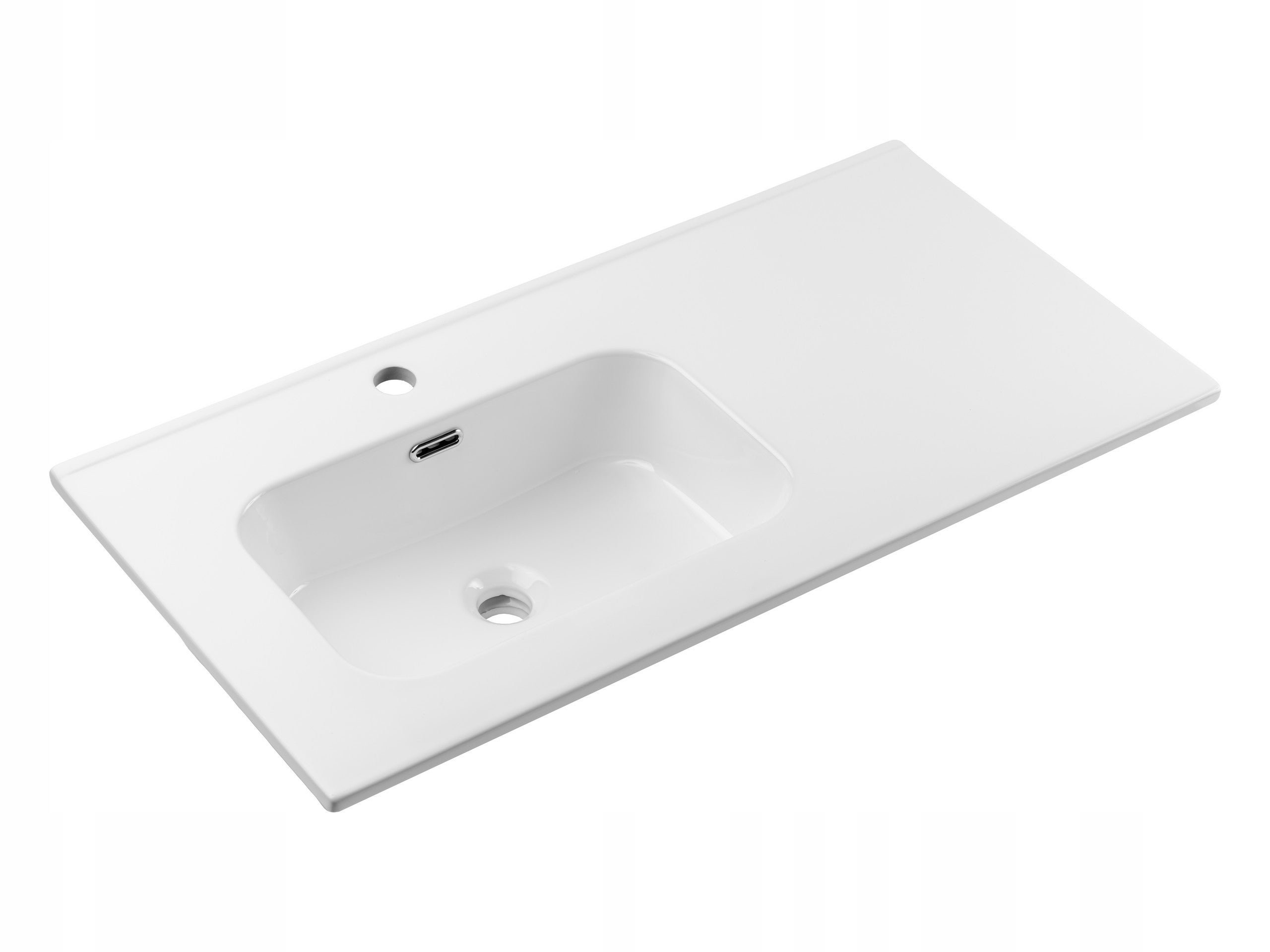 Umywalka meblowa GO 2 90 cm biała połysk ceramika z blatem