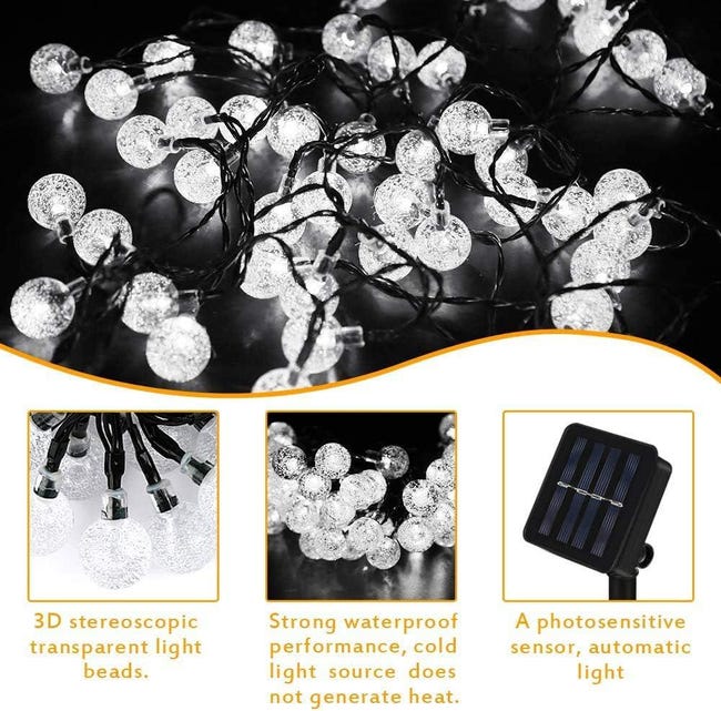 SUWITU Guirlande Lumineuse, 13M 120 LED Guirlandes Lumineuses à Piles SUWITU Guirlande Lumineuse, 13M 120 LED Guirlandes Lumineuses à Piles