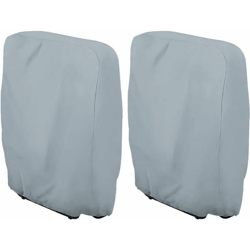 Pokrowiec na leżak ogrodowy (szary) Dł. 71 × wys. 110 cm, Pokrowiec na leżak ogrodowy 2 sztuki, 210D Oxford