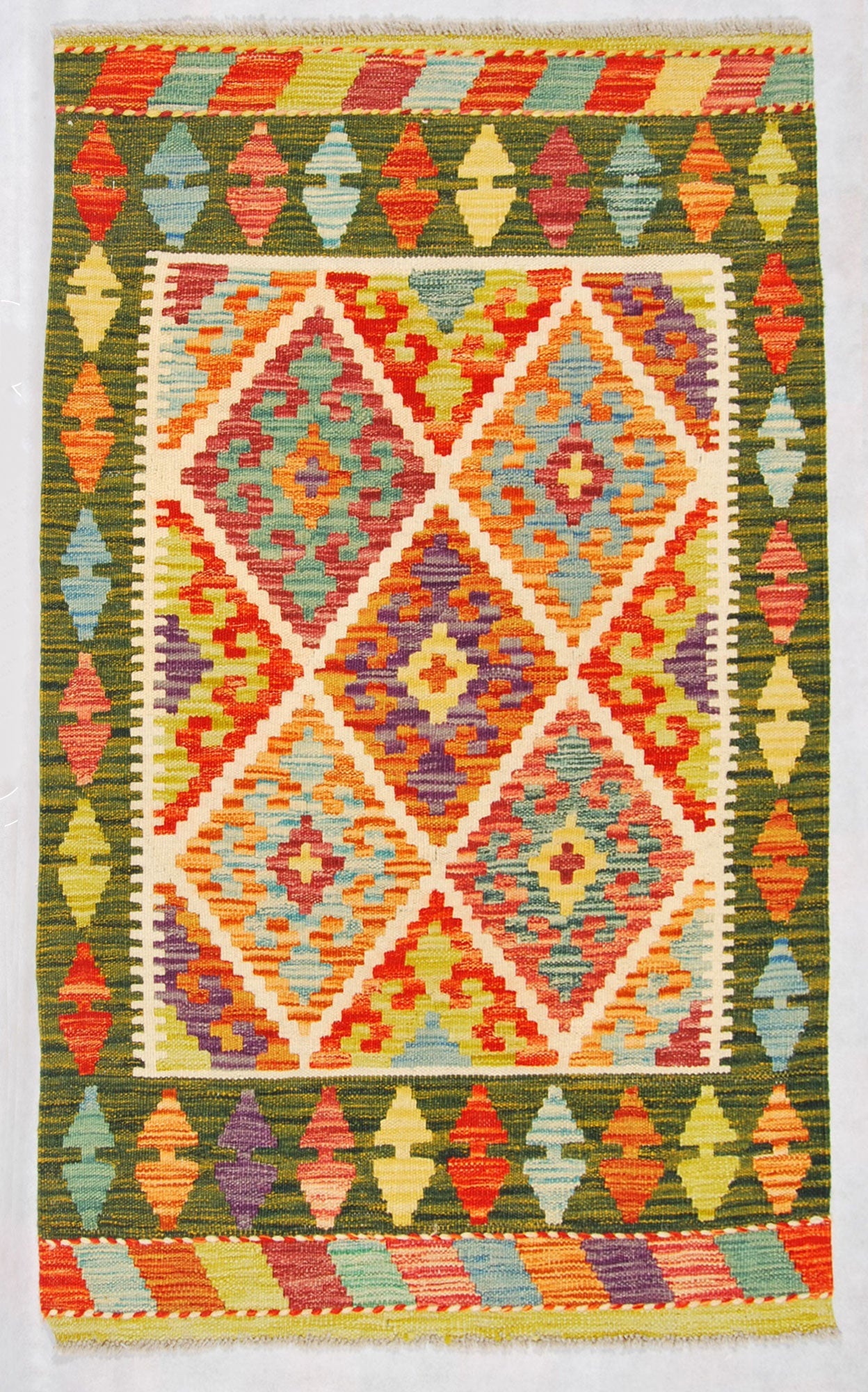 Oryginalny ręcznie robiony dywan, rozmiar: 125x86, z certyfikatem autentyczności GalleriaFarah1970