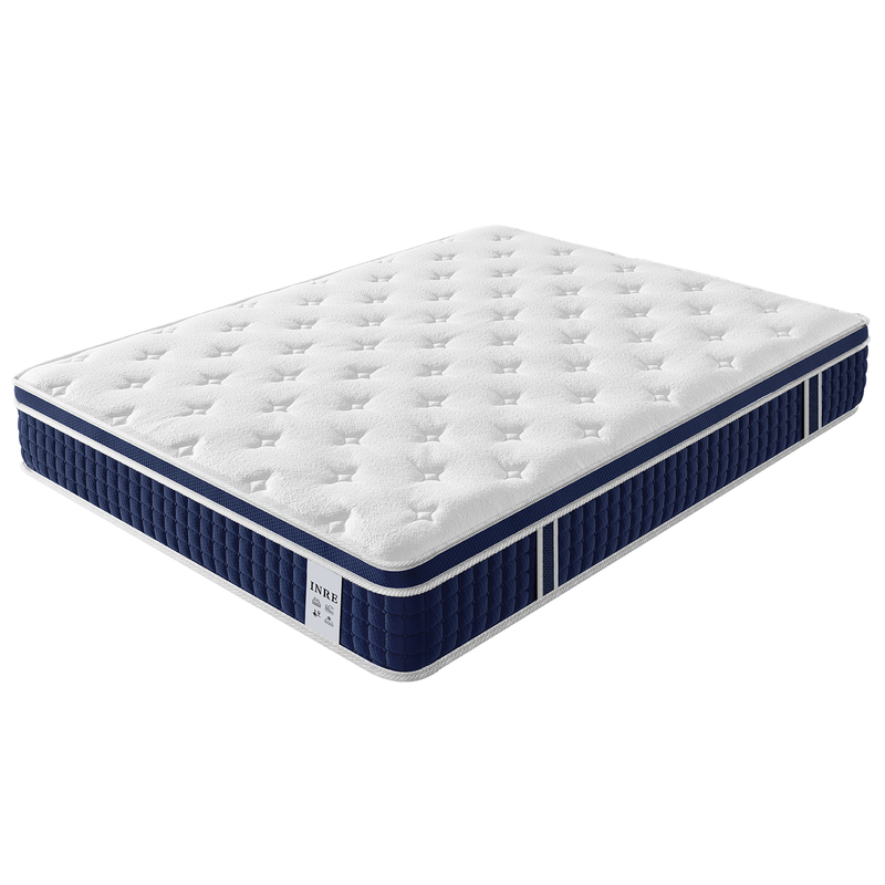 Matelas 140x190 cm – INRE - 30cm hybride – Ressorts indépendants – 7 zones – Fermeté moyenne - 7