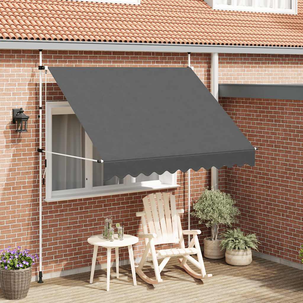 Maison exclusive - toldo retráctil de operación manual antracita 250 cm