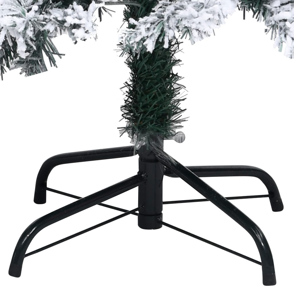 árvore de natal artificial verde com neve 240 cm - COMFORTXL - 5