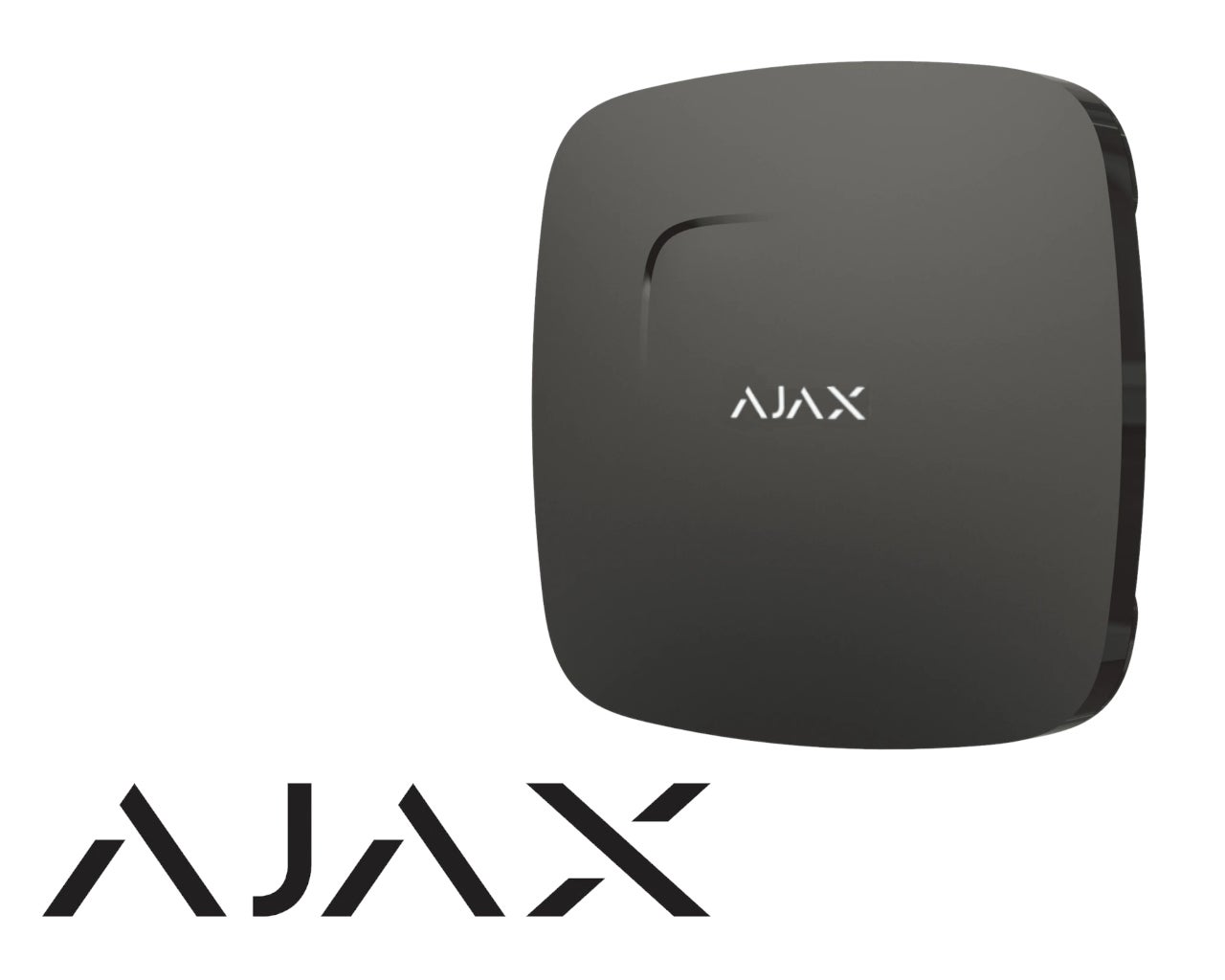 Détecteur de fumée, de CO et capteur de température noir - Ajax Systems - 2