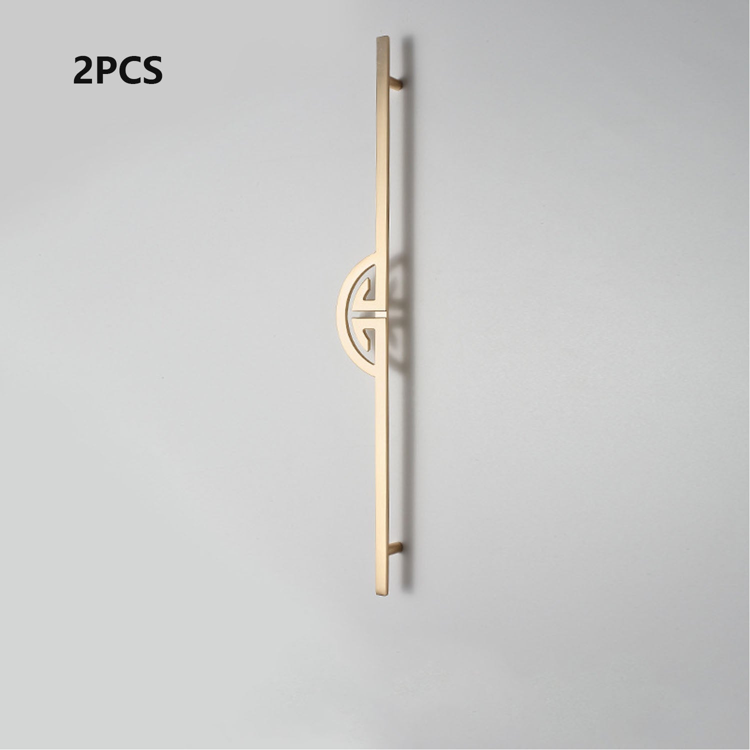 Złote klamki do szafek, 320 mm