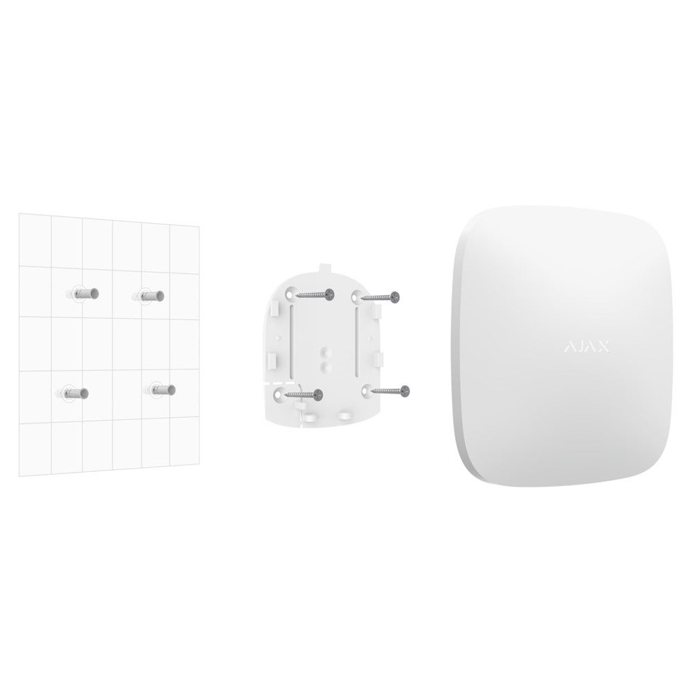 Centrale d'alarme professionnelle Ethernet, Wi-Fi et 4G Double SIM blanc - Ajax Systems - 4