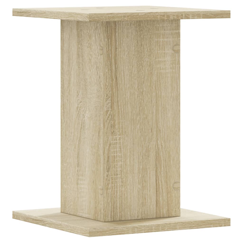 Supports pour plantes 2 pièces chêne en panneau de bois - 5