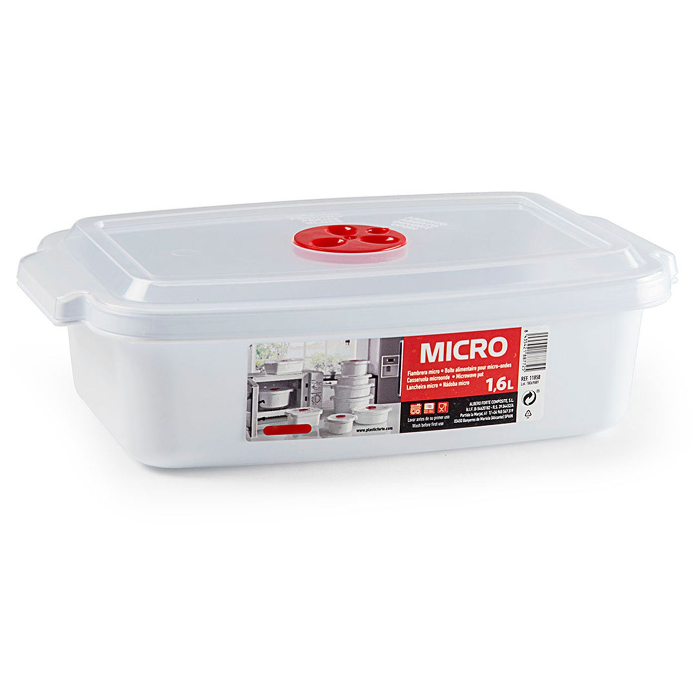 Set De 6 Fiambreras De Plastico Con Tapas De Colores Y Medidas Diferentes B1g6n47g97