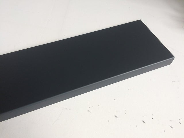 Bande de rive Gris Anthracite, RAL 7016, épaisseur 1,5 mm, 1 pli retour 3 cm , Largeur 30 cm , Longueur 140 cm