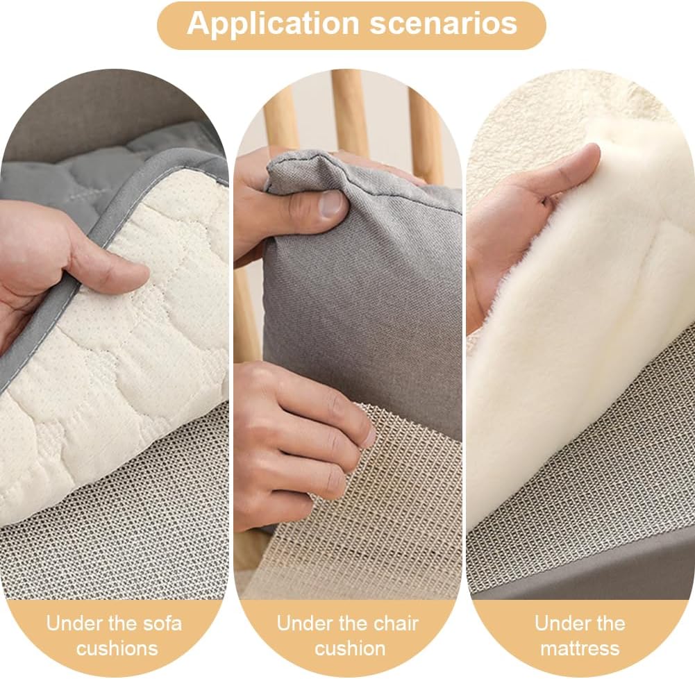 Sottotappeto antiscivolo, 0,9 m*2 m Tappetino antiscivolo lavabile in PVC per tappeti in fogli Tovaglie - 7