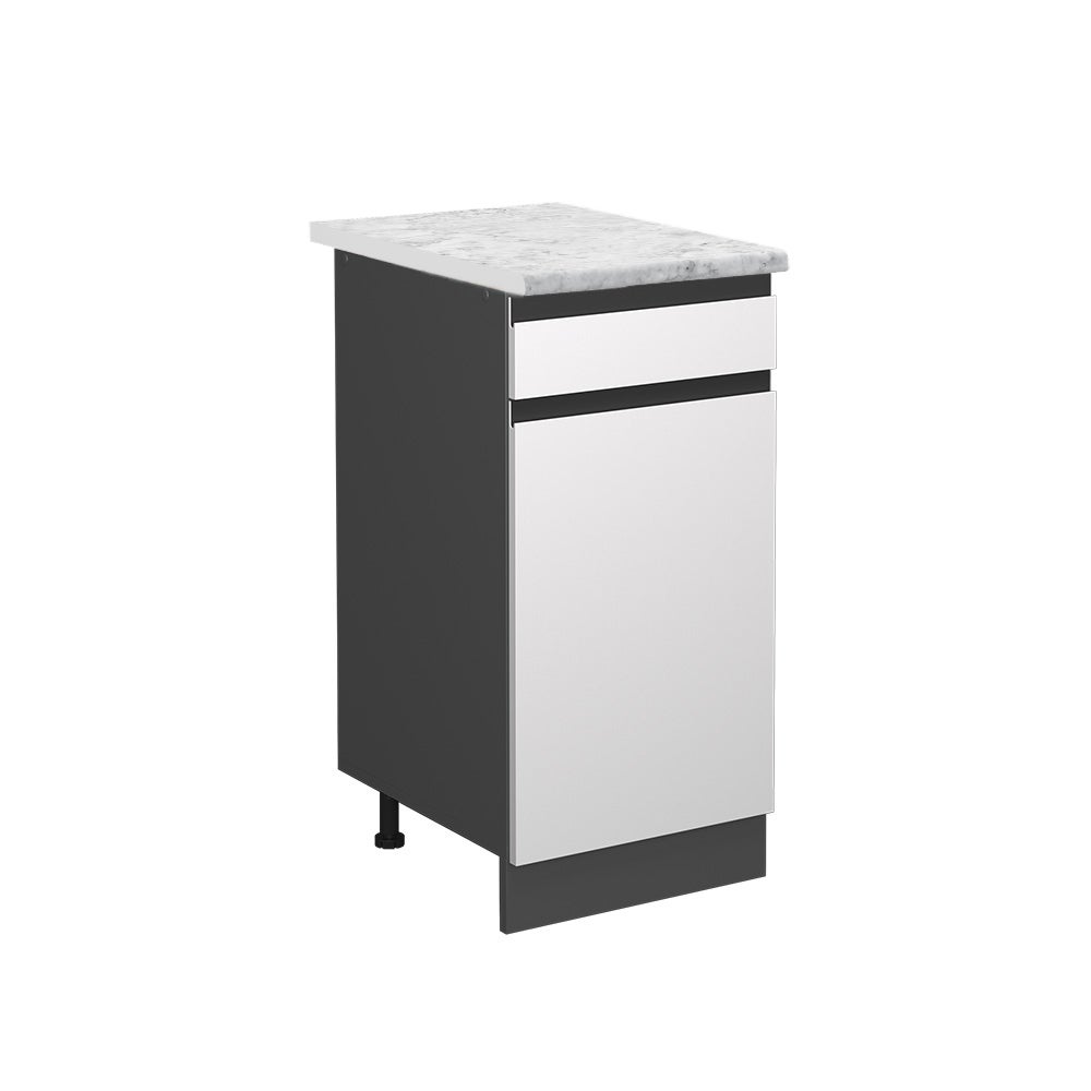 Vicco Szafka dolna do kuchni R-Line, Biały, 40 cm J-Shape BR Marmur