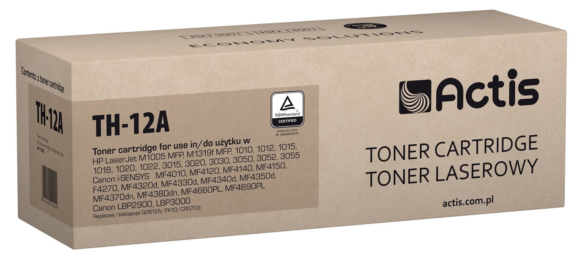Toner Rigenerato Nero Q2612A - Compatibile Con HP LaserJet 1010, 1020, Canon LBP 3000, 2000 Pagine