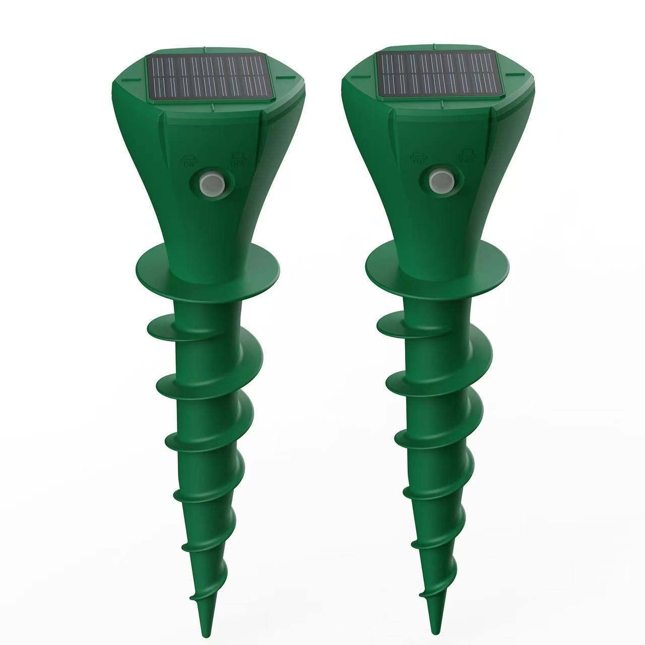 Répulsif Solaire pour Taupes, 4pcs répulsif Anti-Taupes Solaire à ultrasons pour Animaux avec
