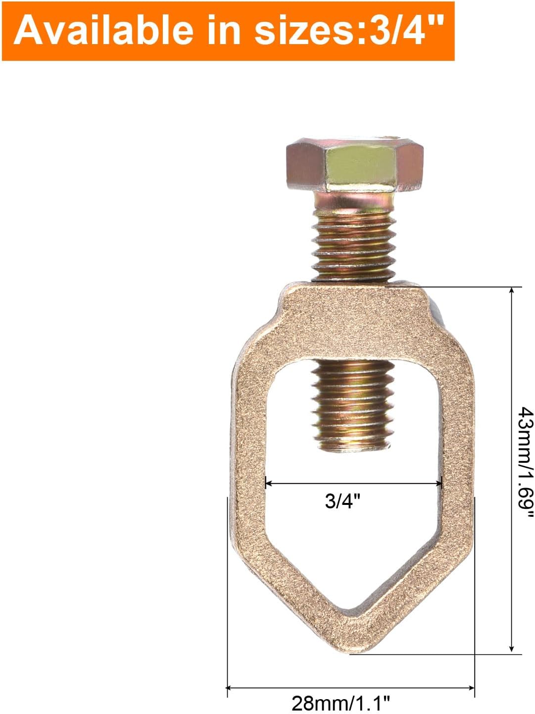 Sourcing Map Lot De 2 Pinces De Mise à La Terre Pour Tige 20,7 Mm - Connecteur Fil En Laiton Idéal Pour Tuyaux