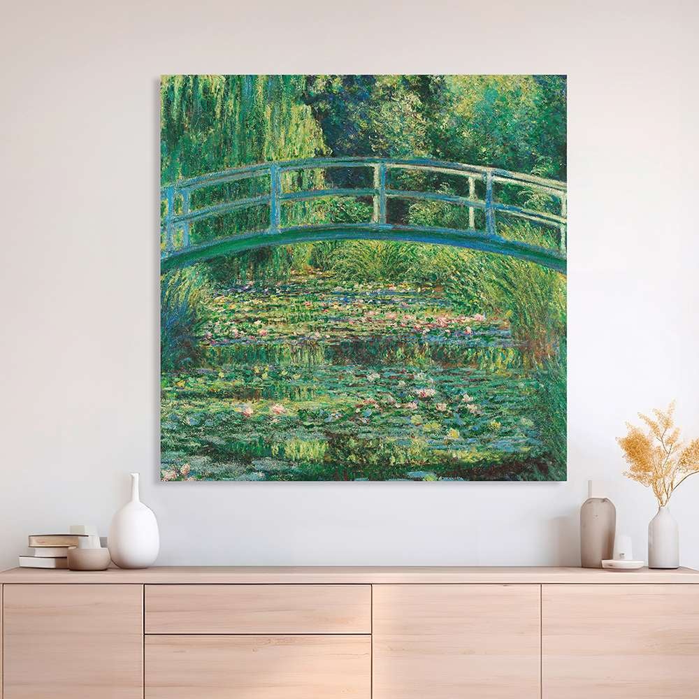 Tableau impressionnisme - impression sur toile - Claude Monet - L'étang aux nymphéas, 1899 - 70x70 cm - 2