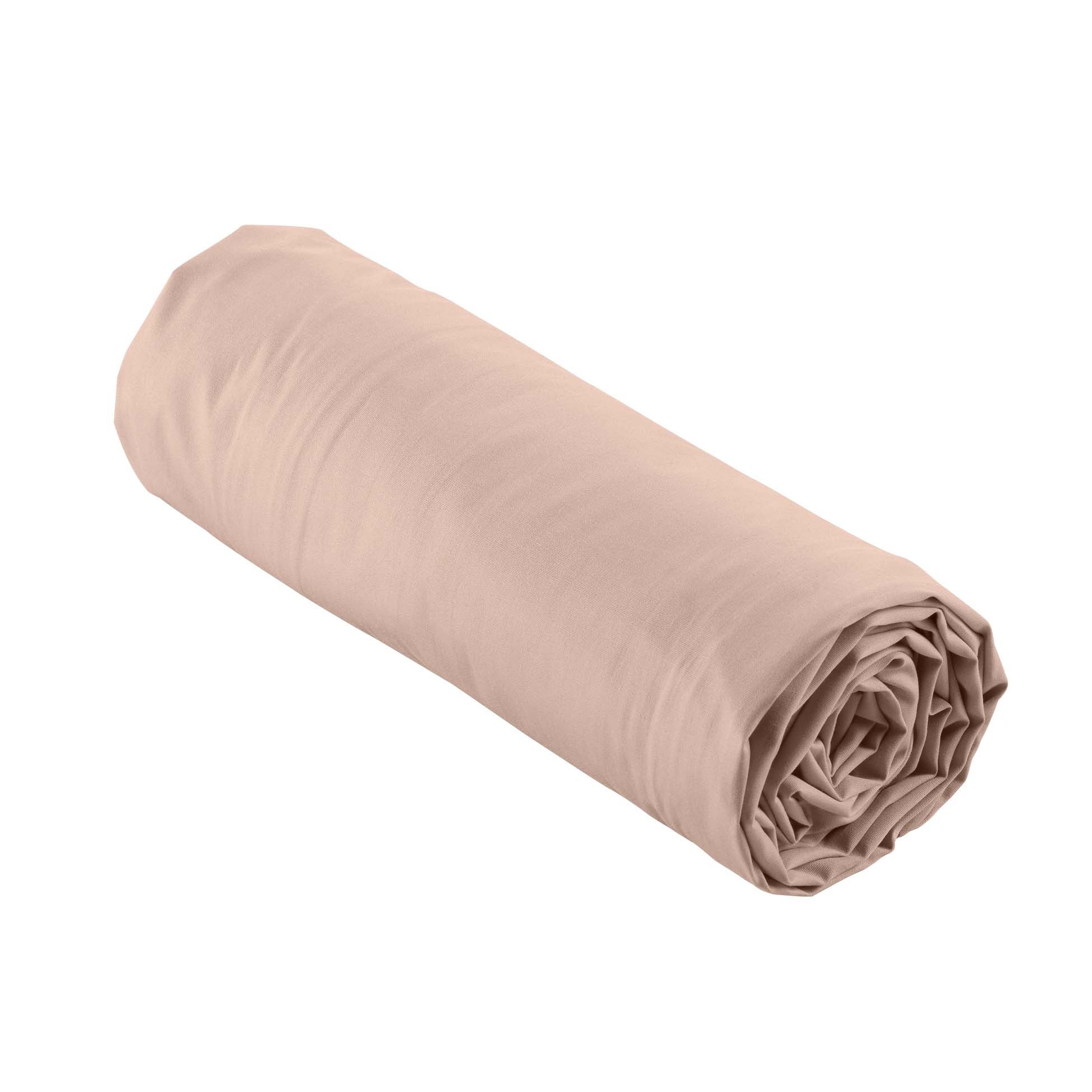 Pack parure 260 x 240 cm en percale 78 Fils + DH 160x200 cm Nude - 3