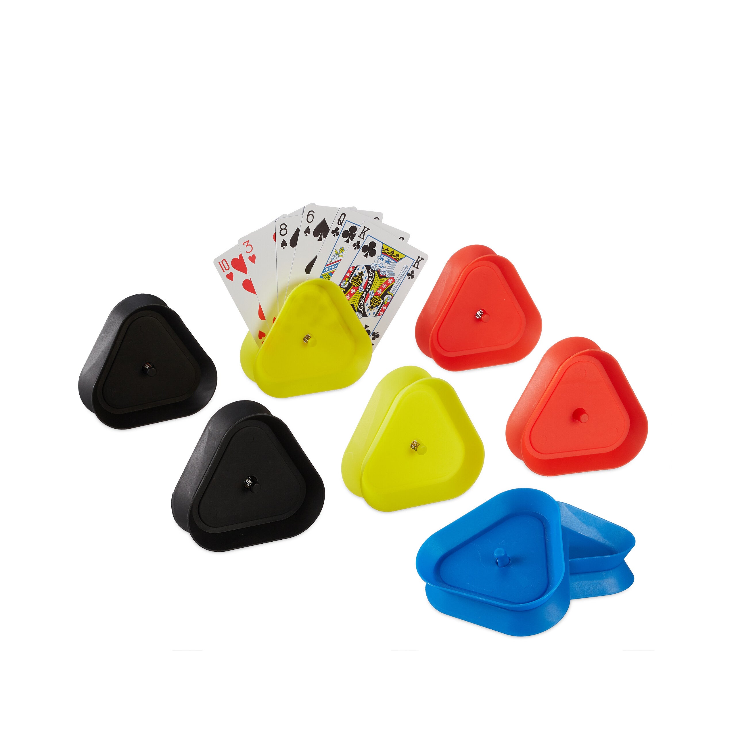 TOPJOWGA Porta Carte da Gioco, 2 Pezzi Supporto per Carte da Gioco