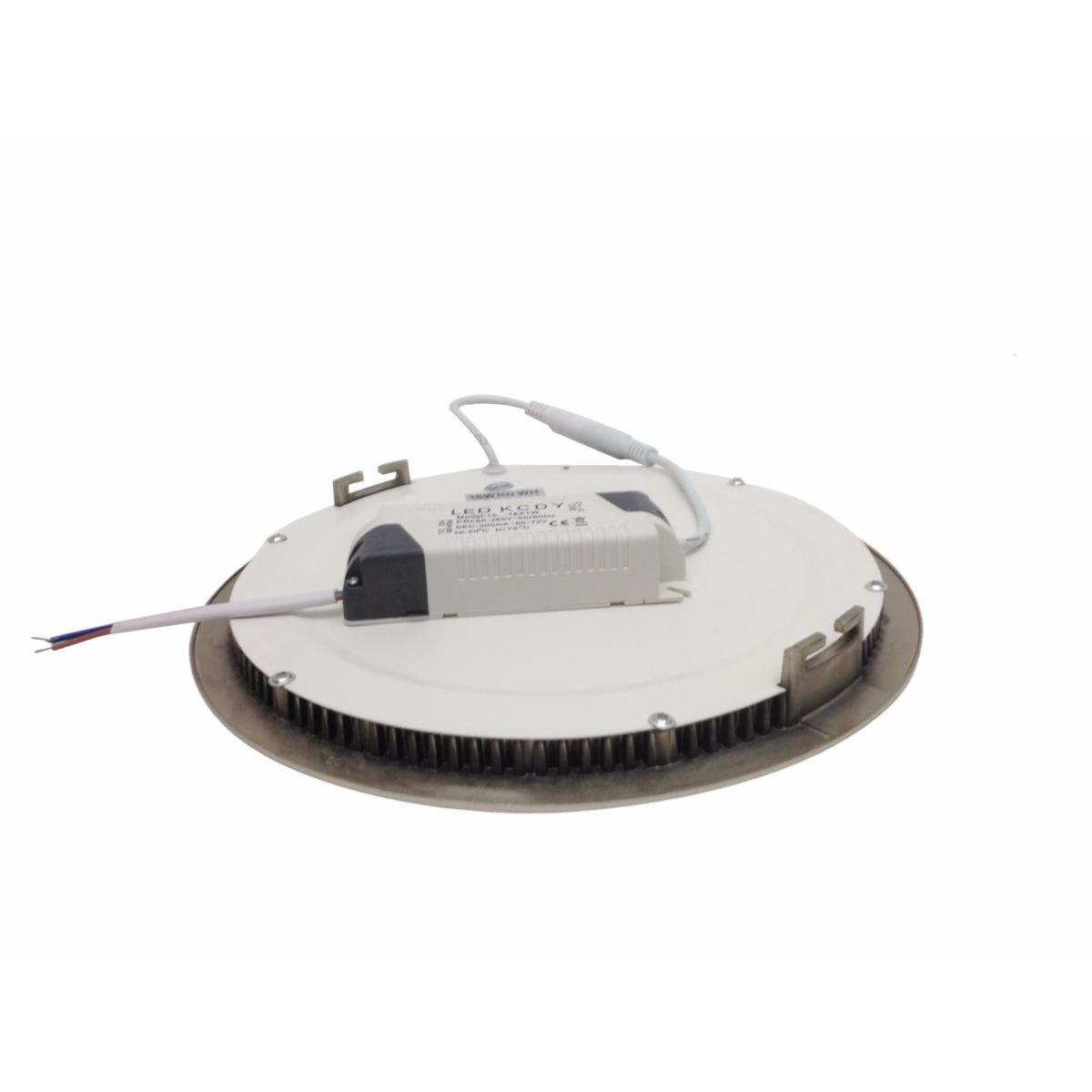 Spot LED Extra Plat Rond ALU 12W - Blanc Chaud 2300K - 3500K - SILAMP - 4
