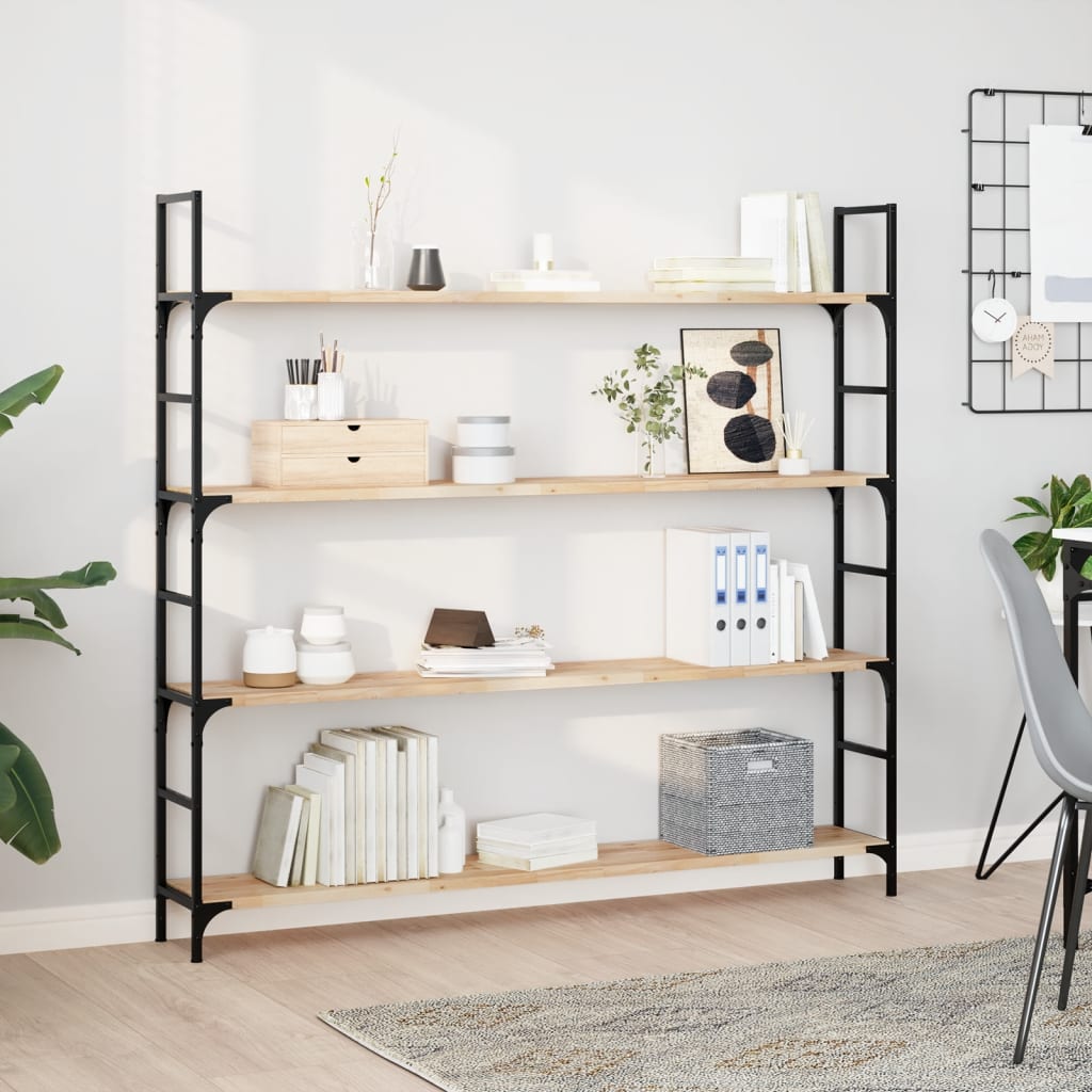 2 pcs Étagères murale | Étagère flottante | Étagères de rangements 120x20x2 cm acacia massif non traité CFW20667 - 2