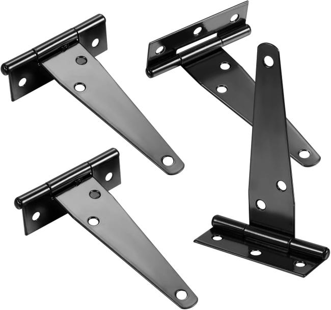 2 Cerniere A T Super Robusté Per Porte E Cancelli - Nero 10x6.3cm - Ideali Per Mobili Pesanti - Foto 11