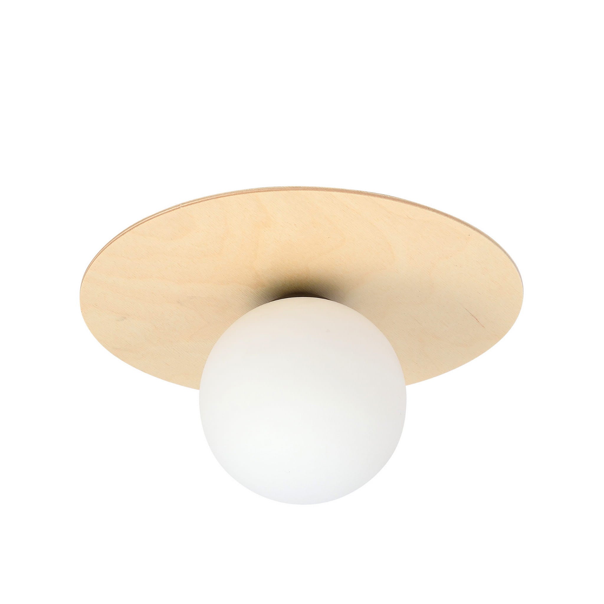 Lampa sufitowa Kenzo jasne drewno-biała 1xE14x10W wym: 20 x 40 cm metal Emibig - 2