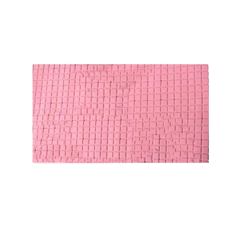 Różowa mata łazienkowa w kratkę, antypoślizgowa mata pod prysznic w kratkę, 40*70CM
