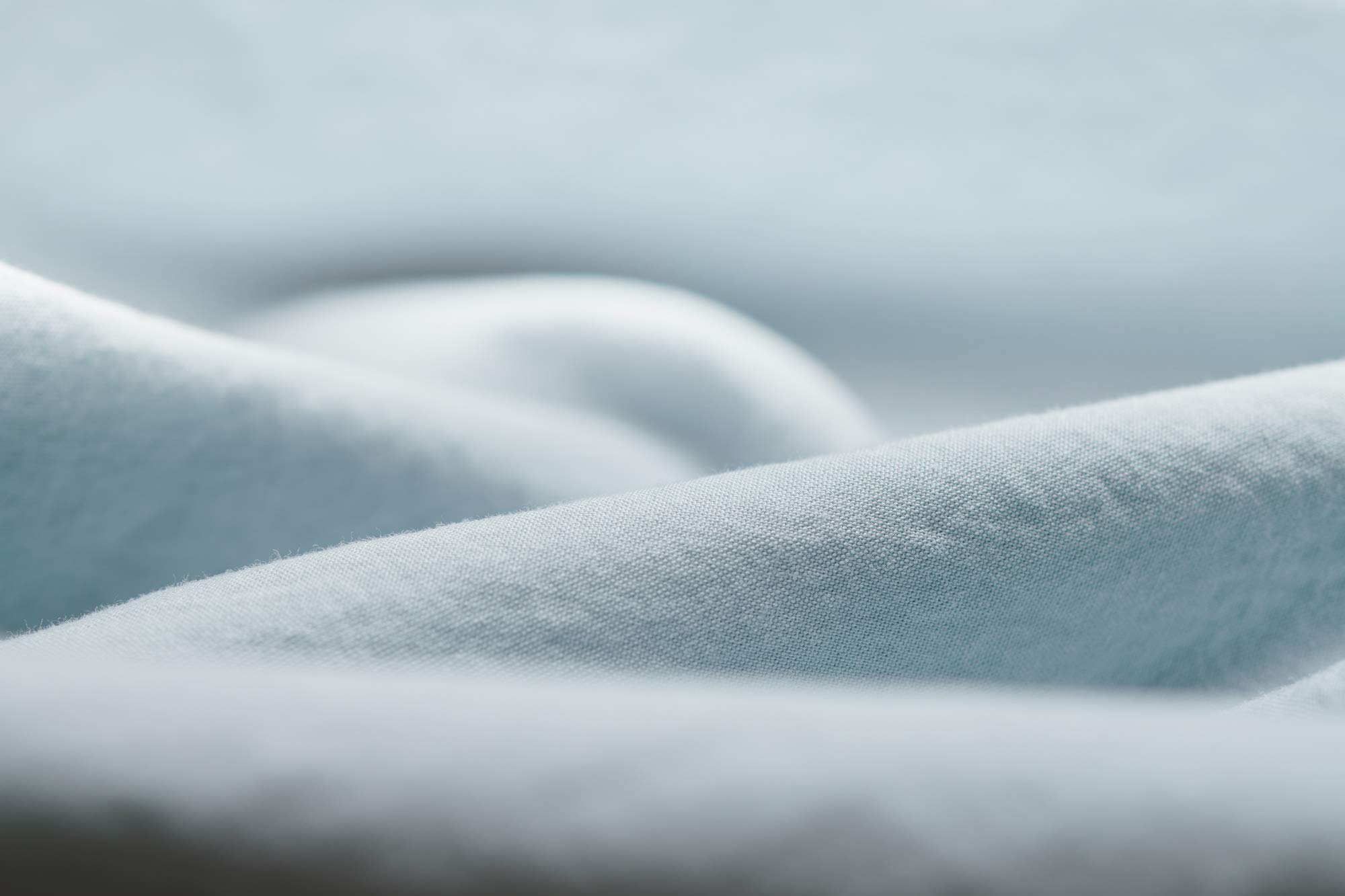 L1nk studio lenzuolo sopra singolo cotone tinta unita per letti 90 cm (160x280cm) 100% cotone (percalle 200 fili) baby blue