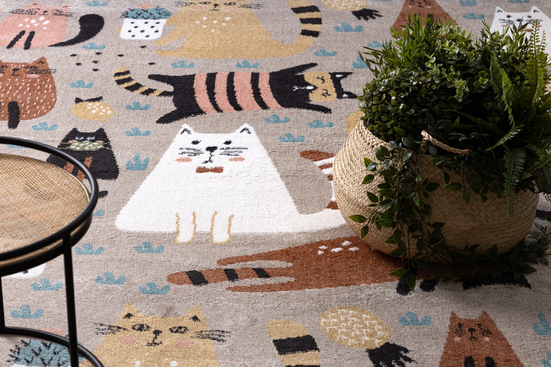 Dywan FUN Kittens dla dzieci, koty, kotki beż 240x330 cm - 5