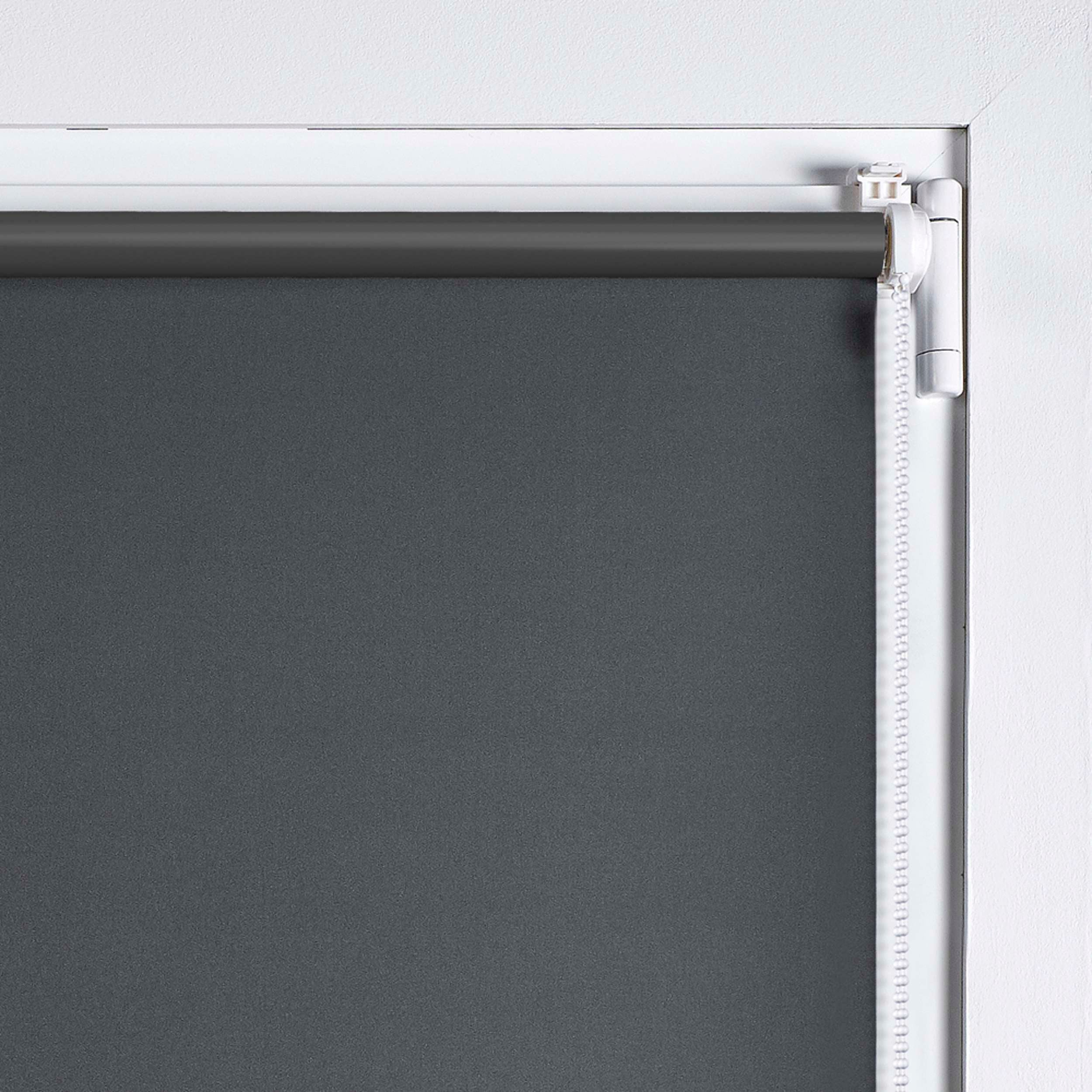 EasyFix Opaque Roller Blind, Estore de instalação sem furação Cinzento, 90 x 180 cm - 5