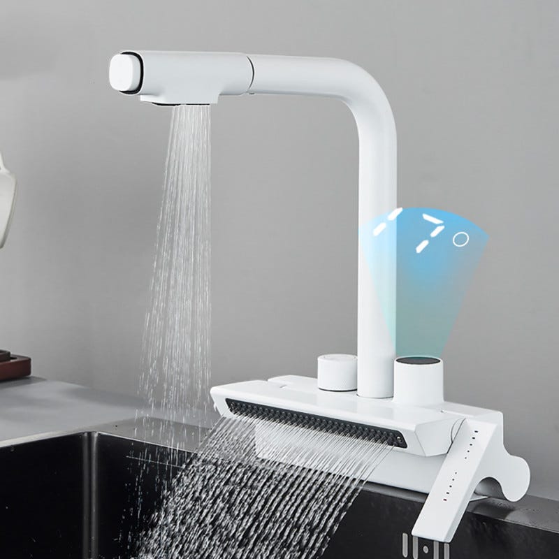 Leroy Merlin Grifo Cocina Blanco Extraible Ducha Grifos Abatibles