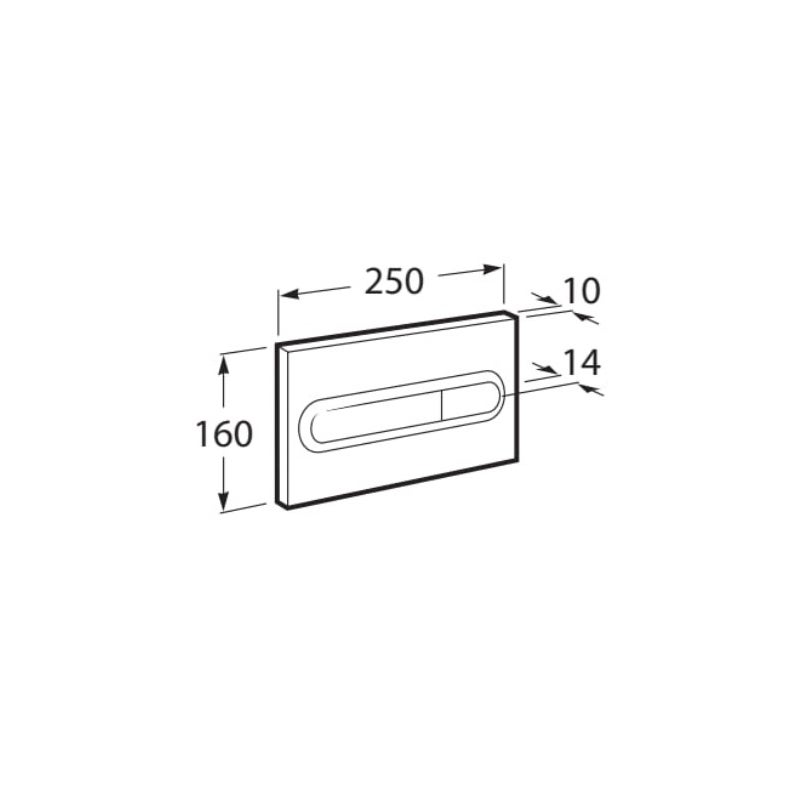 BÂTI SUPPORT ROCA DUPLO PACK CITERNE ENCASTRÉE ET BOUTON PL1 BLANC BRILLANT AVEC LE TOILETTE SUSPENDU ROUND SMART 52CM TOR 3 AVEC SIÈGE FIN - 7