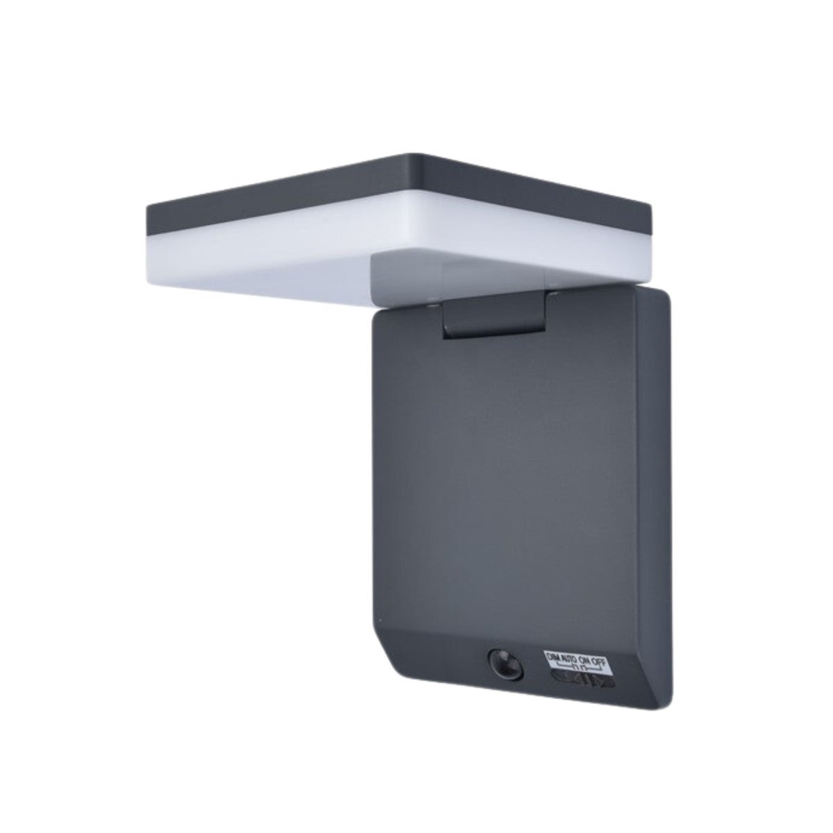 Kinkiet solarny z czujnikiem ruchu MOZE LED 8W Neutralna biel 800lm czarno-biały wym:19,5x15x14cm IP44 Lutec