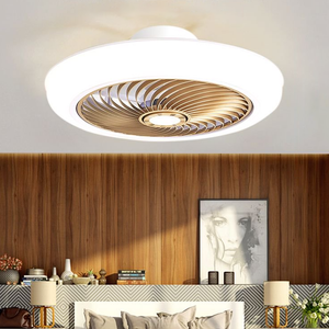 Ventilatore A Soffitto Con Luce LED E Telecomando | 6 Velocità, Reversibile, Dimmerabile, 80 Cm, Bianco
