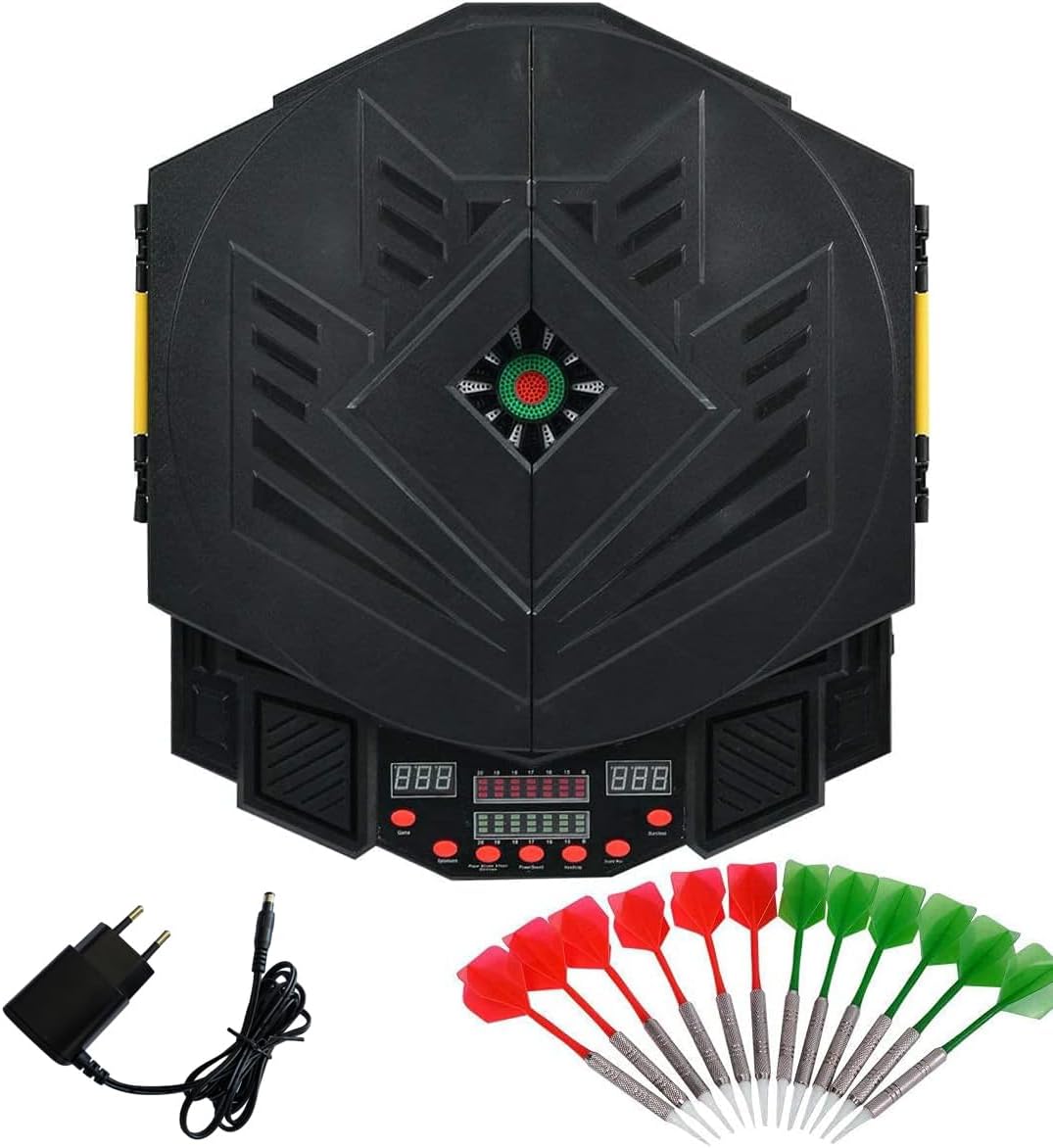 Fléchettes électroniques 34 Jeux Cible Fléchettes Électronique 34 Jeux - 354 Variantes - 12 Fléchettes - 1 à 8 Joueurs - 3 Langues Cible Flechette Electronique