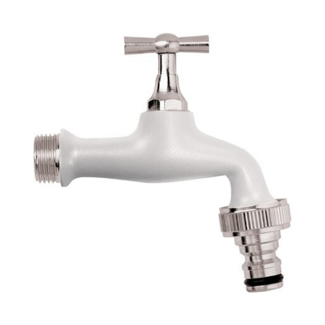 Robinet Exterieur Double Robinet Pour Machine À Laver Fontaine Robinet Robinet D'eau Froide Laiton De Jardin En Laiton,Jaune