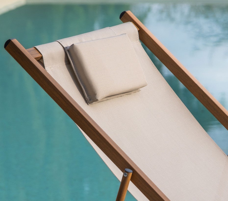 Lot de 2 chiliennes en acier - effet bois - PAROS - 2