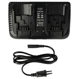 Chargeur Double Pour Batteries Canon MVX300, MVX30i, MVX330i, MVX350i, MVX35i, MVX40 - Avec Témoin LED