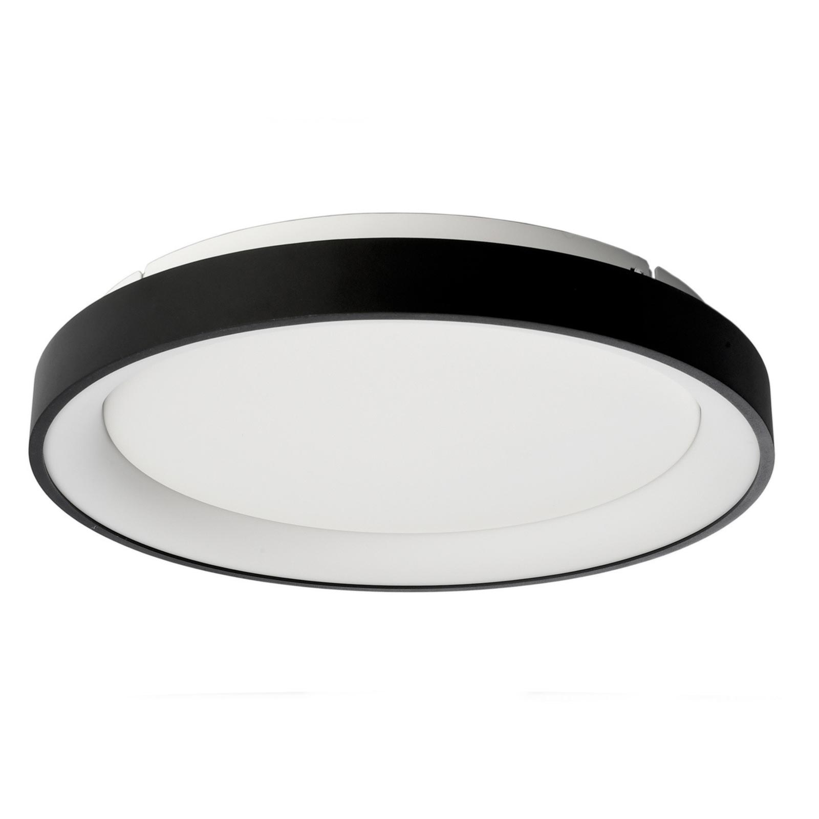 Merope 400 Okrągła Nowoczesna Lampa Sufitowa LED CCT 30W 3000K 4000K Biurowa Ścienna Lampa Sufitowa 230V 38cm KOLOR CZARNY