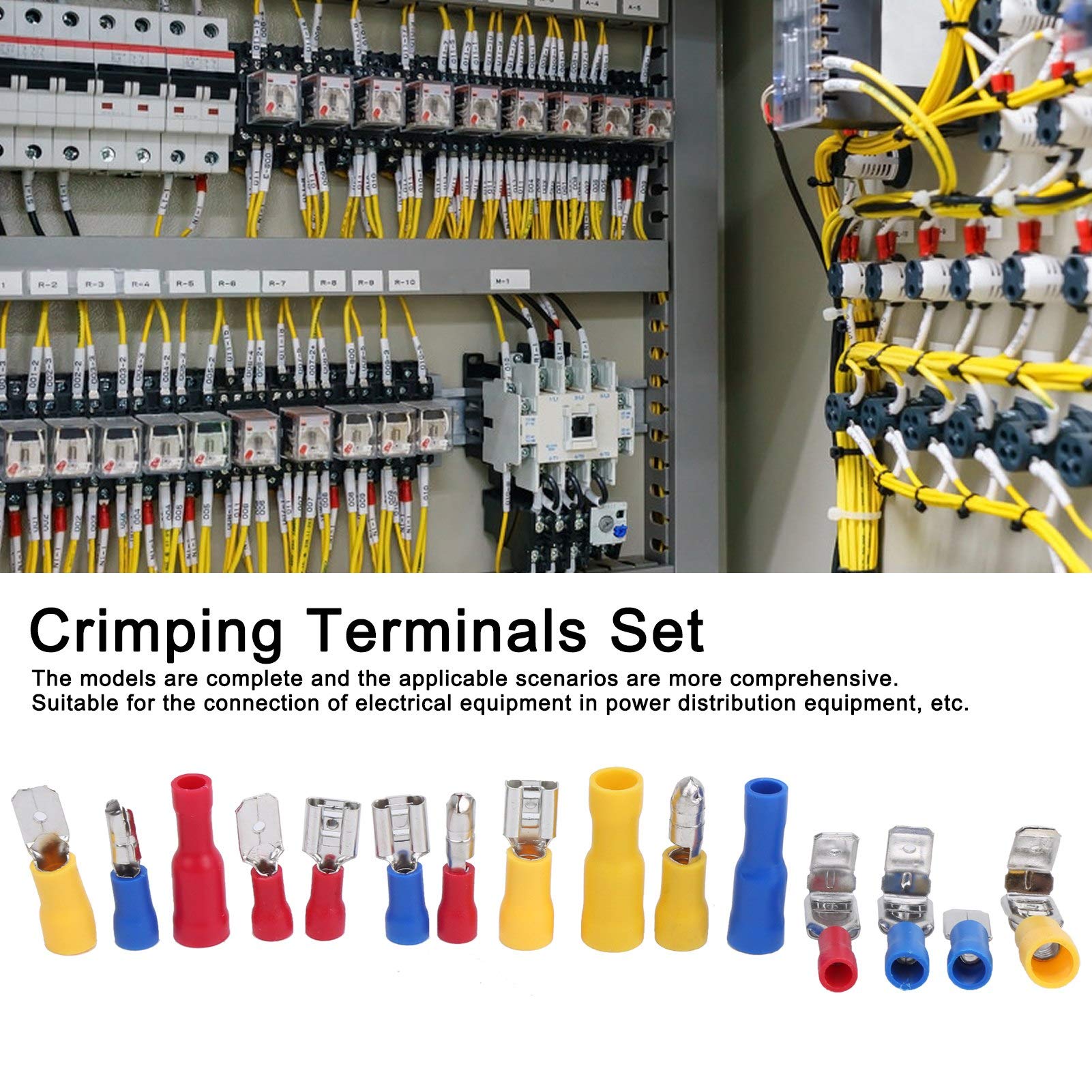 236 pezzi set di terminali a crimpare, blocco connettore tubo isolante, accessori per collegamento cavi - 7