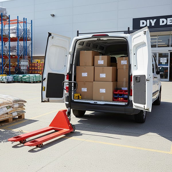 Transpalette roues directrices caoutchouc, boggies polyuréthane - Haute résistance - Fourches 1150x540mm - Charge max 2500kg - AC25CBV - 5