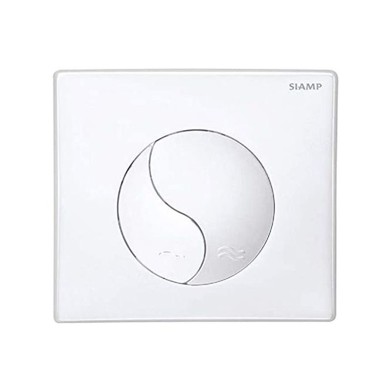 SIAMP - Plaque de déclenchement Yin Yang blanc - 31180010 - 4
